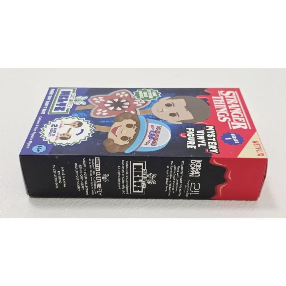 Culturefly Meltz Stranger Things Mystery Ice Cream Vinyl Toy & Sticker Card NEW